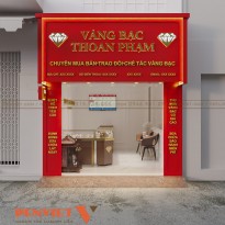 Thiết kế tiệm trang sức 18m2 tại Hà Nội – Chủ đầu tư Nguyễn Hoàng Long